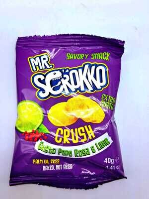 Snack Mr. Scrokko Crush Pepe Rosa e Lime 40 g