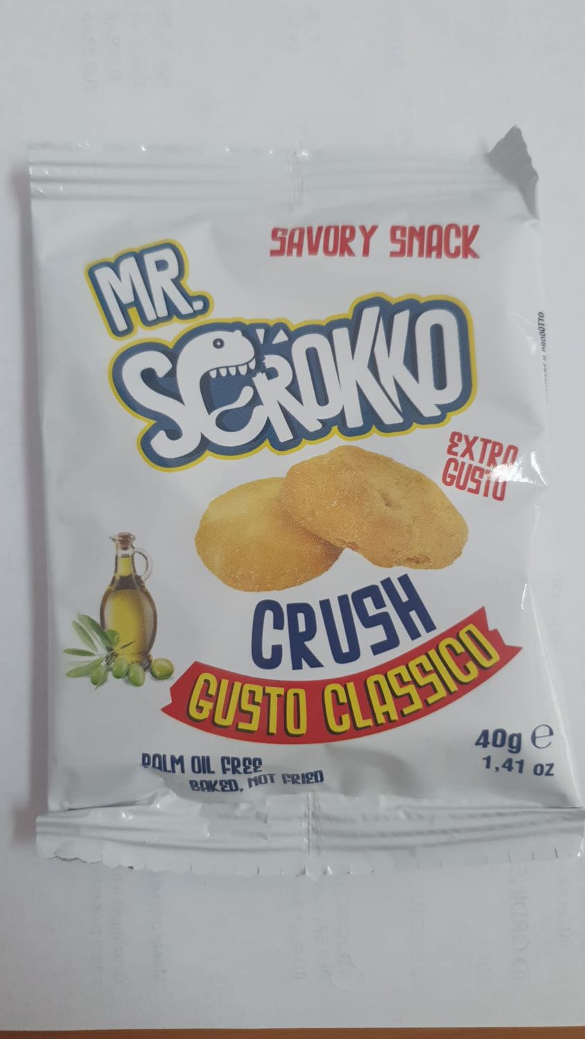 Snack Mr. Scrokko Crush Gusto Classico 40g