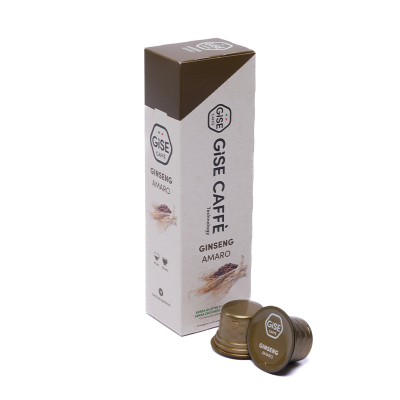 10 Capsule Bevande Gise Caffè 8g x cps, Bevande: Ginseng Amaro
