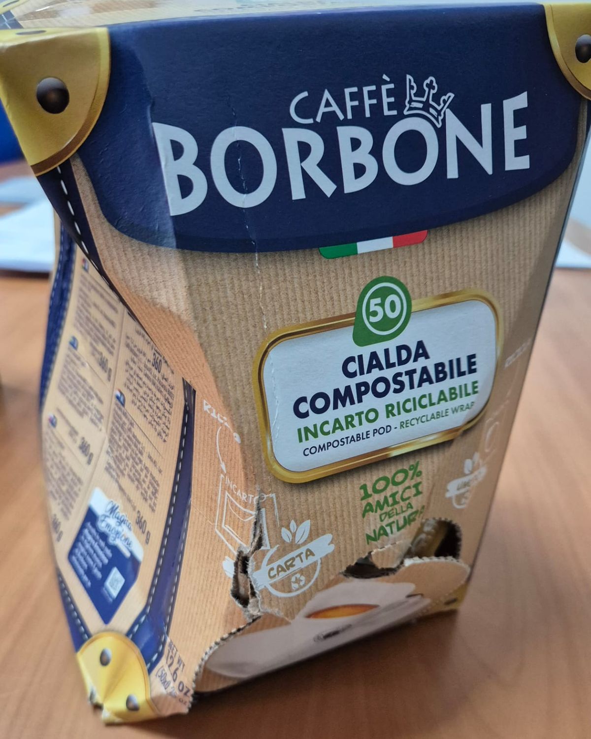 BOX 50 Cialde Caffè Borbone Cialda in carta ORO - DEFECT