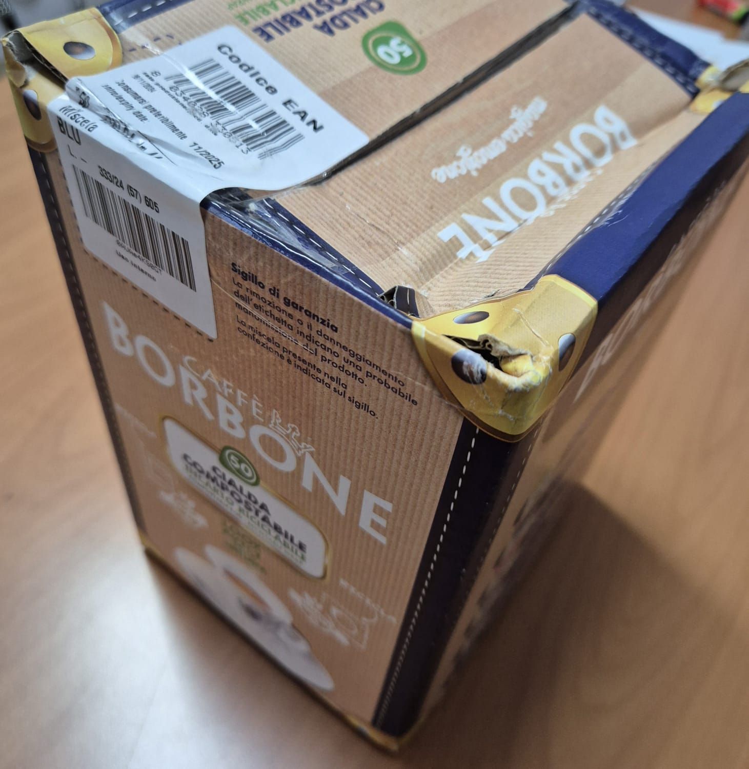 BOX 50 Cialde Caffè Borbone Cialda in carta Blu - DEFECT