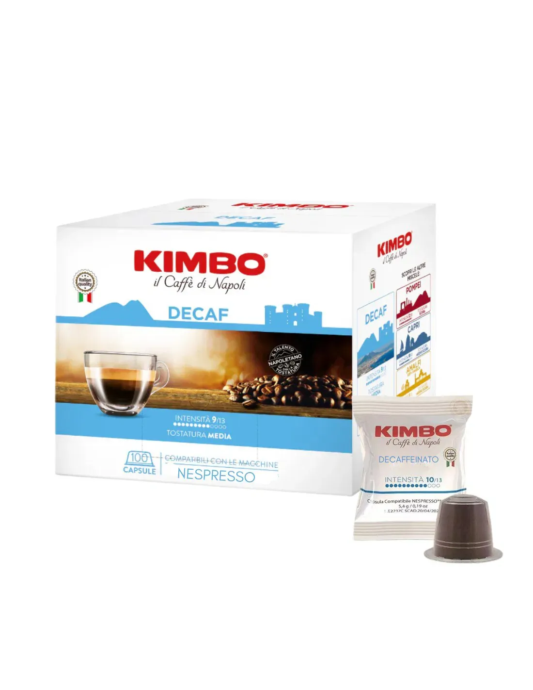 50 Capsule Caffè Kimbo Nespresso Decaf