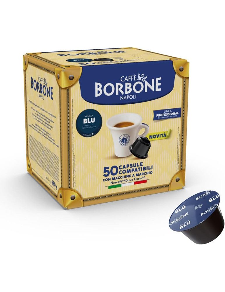 50 Capsule Caffè Borbone Miscela Blu Dolce Gusto