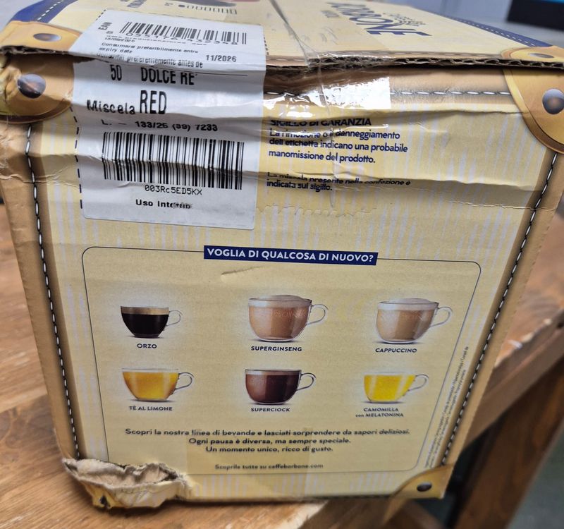 50 Capsule Caffè Borbone Miscela Red Dolce Gusto - Fuori tutto 50 Capsule Caffè Borbone Miscela Red Dolce Gusto - Fuori tutto