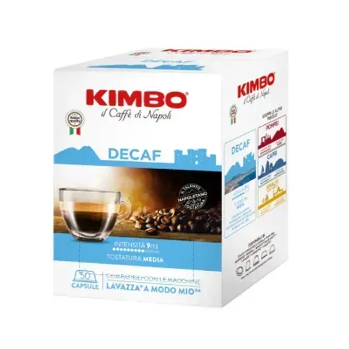 50 Capsule Caffè Kimbo a Modo Mio Miscela  Decaf
