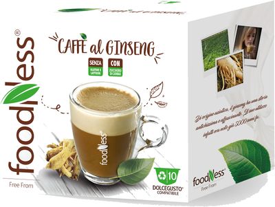 FoodNess Ginseng Compatibile Dolce Gusto - con zucchero di Canna