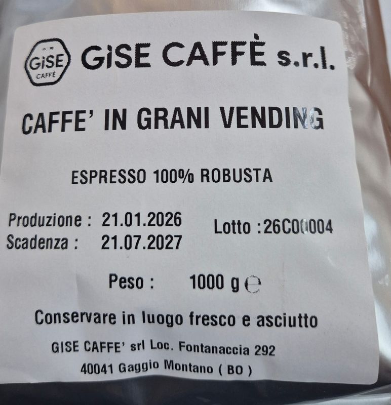 Caffè in Grani Gise caffè Miscela Robusta 1000g Caffè in Grani Gise caffè Miscela Robusta 1000g