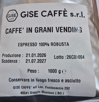 Caffè in Grani Gise caffè  Miscela Robusta  1000g