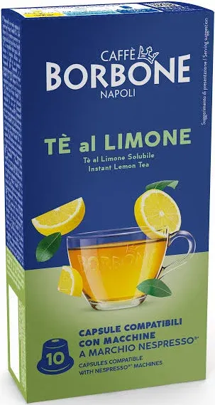 10 Capsule Caffè Borbone Tè Limone Nespresso 10 Capsule Caffè Borbone Tè Limone Nespresso
