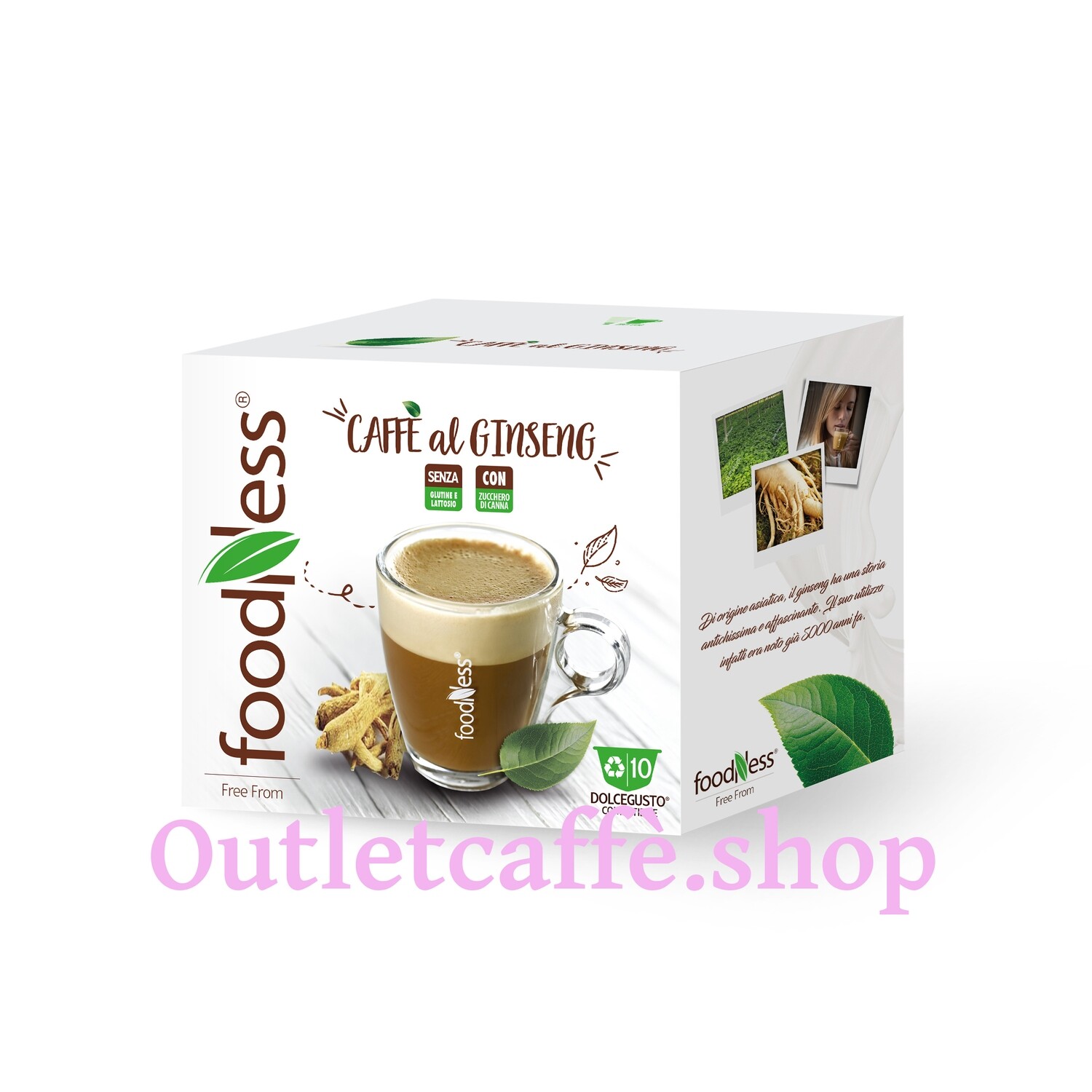 40 capsule FoodNess Ginseng Compatibile Dolce Gusto