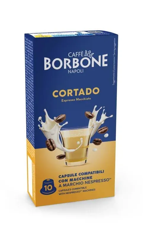 16 Capsule Caffè Borbone Gusto Cortado Nespresso - fuori tutto 16 Capsule Caffè Borbone Gusto Cortado Nespresso - fuori tutto