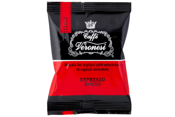 100 capsule Espresso Point  Veronesi Caffe - Rossa