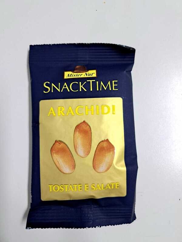 Snack Mister Nut  Arachidi Tostate e salate 28 gr x 24 pz conf. intera