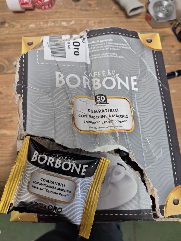 BOX 50 Capsule caffè Borbone miscela Oro Lavazza Point   - Defect