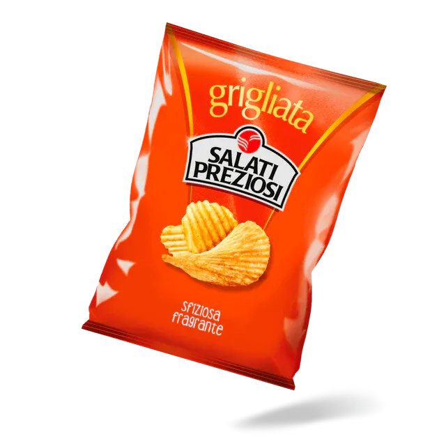 Snack Salati Preziosi Patatina Grigliata 25g x 40pz - conf. intera Snack Salati Preziosi Patatina Grigliata 25g x 40pz - conf. intera