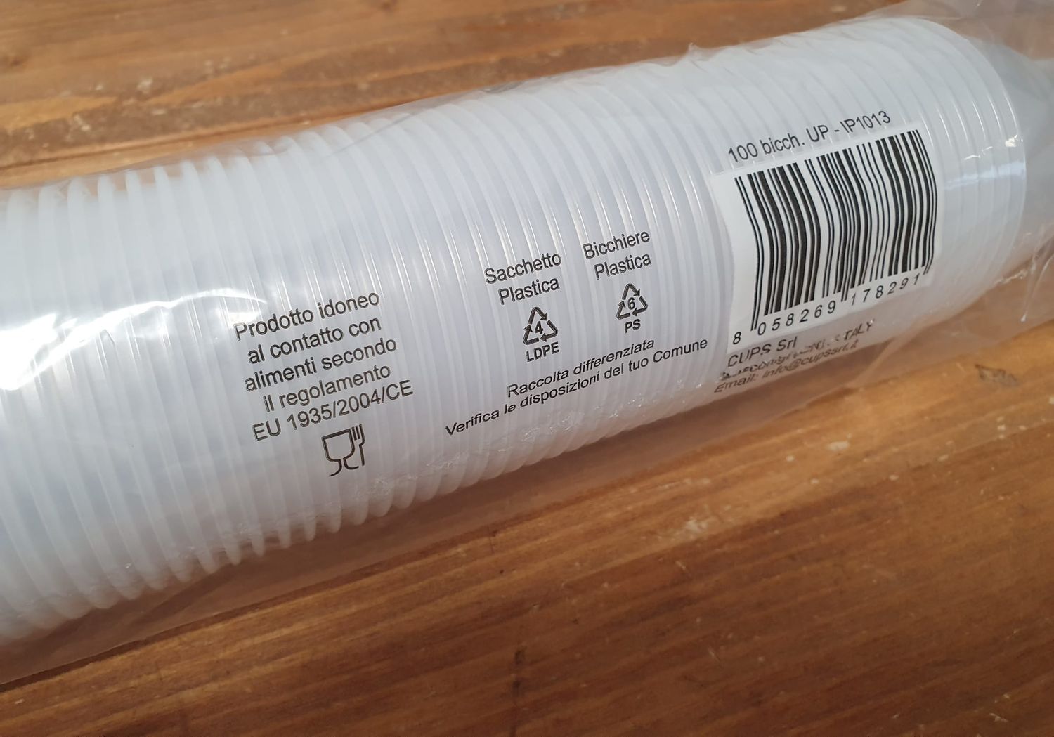 Bicchieri in plastica 160 cc Stecca 100 pz