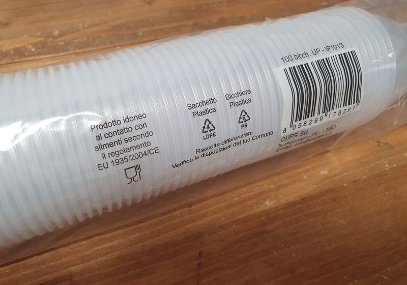 Bicchieri in plastica 160 cc Stecca 100 pz