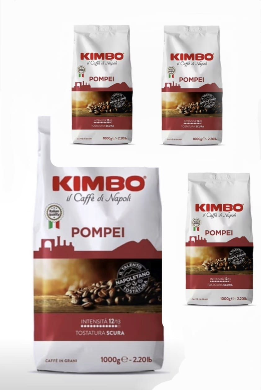 Caffè PROMO in Grani Kimbo Miscela Pompei 4Kg x 1000g Caffè PROMO in Grani Kimbo Miscela Pompei 4Kg x 1000g