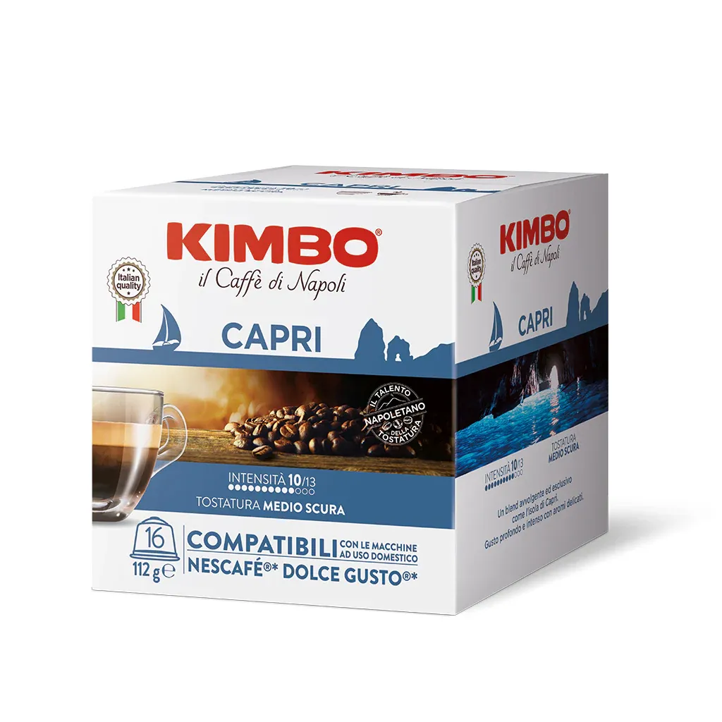 16 Capsule Caffè Kimbo Miscela Capri Dolce Gusto