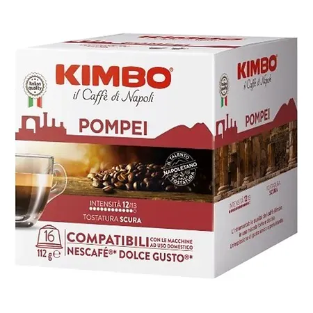 16 Capsule Caffè Kimbo Miscela Pompei Dolce Gusto 16 Capsule Caffè Kimbo Miscela Pompei Dolce Gusto