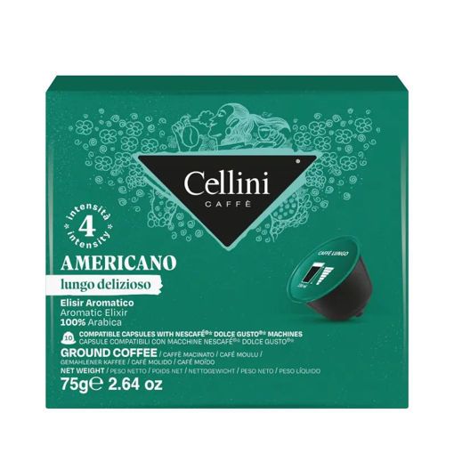 10 Capsule Caffè Cellini caffe' Americano Dolce Gusto 10 Capsule Caffè Cellini caffe' Americano Dolce Gusto