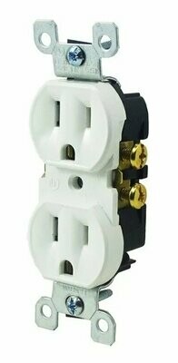 Contacto duplex 127v 15a color blanco (pack C/20pz). Contacto duplex 127v 15a color blanco (pack C/20pz).