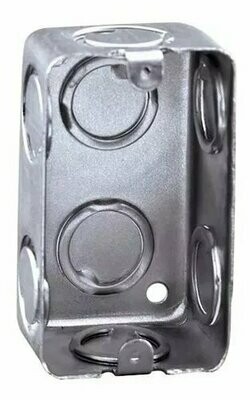 Chalupa galvanizada entrada dual 1/2-3/4 (pack C/250pz). Chalupa galvanizada entrada dual 1/2-3/4 (pack C/250pz).
