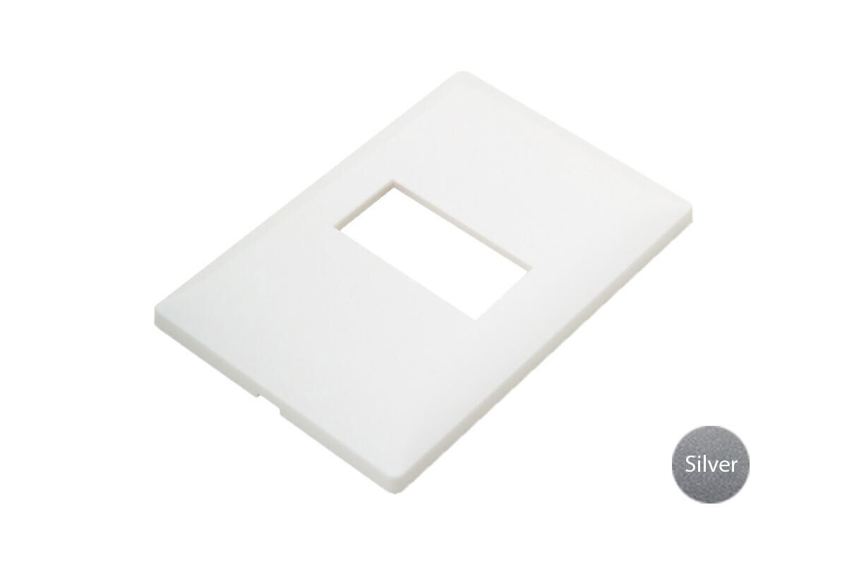 PLACA 2 VENTANAS SILVER