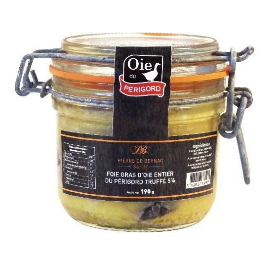 Foie Gras D’Oie Entier du Périgord Truffé (5 % de Truffes Noires) 320 g