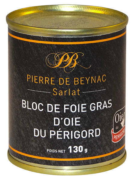 Bloc de foie gras d'oie du Périgord 130g