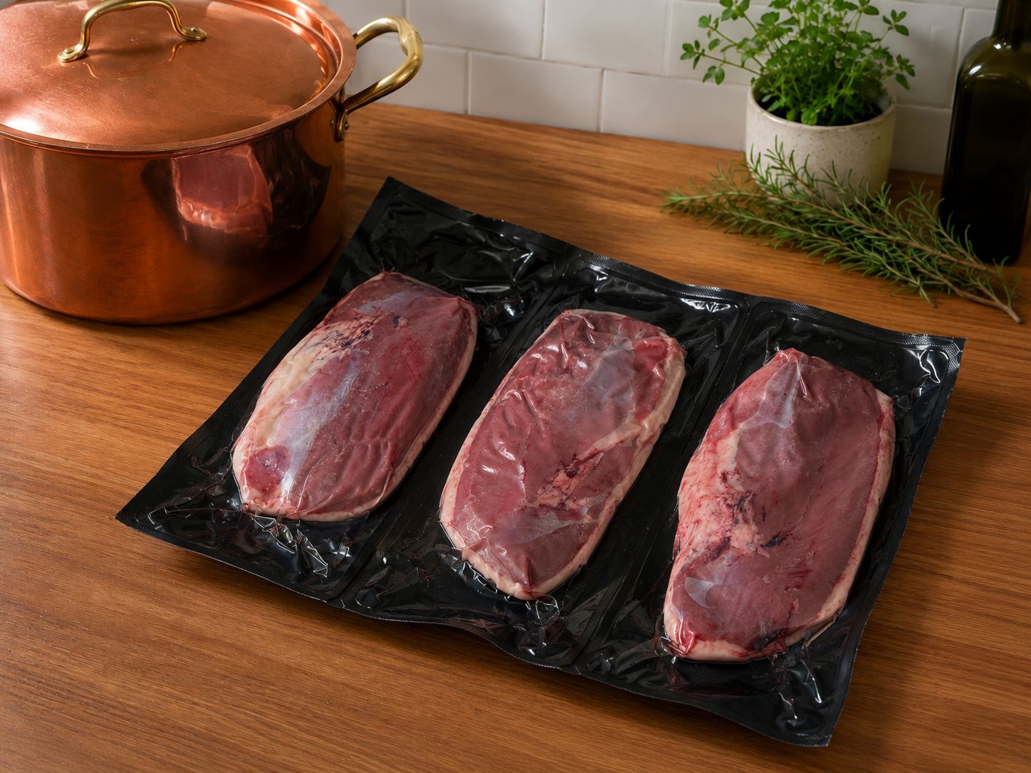 Magrets de canard frais IGP Périgord sous vide par lot de 3