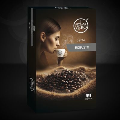 Aroma Vero 100 Capsule Caffè Robusto Offerta Spedizione Gratuita