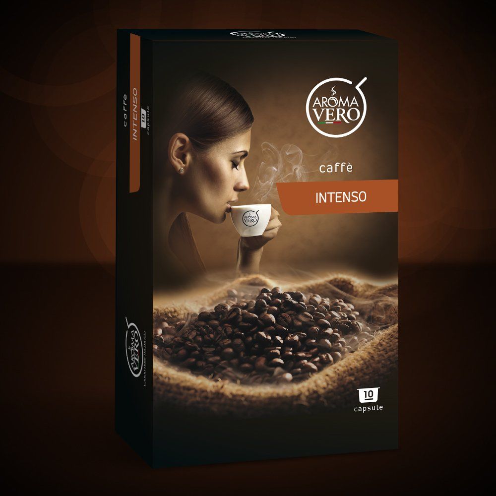 Aroma Vero 100 Capsule Caffè Intenso Offerta Spedizione Gratuita