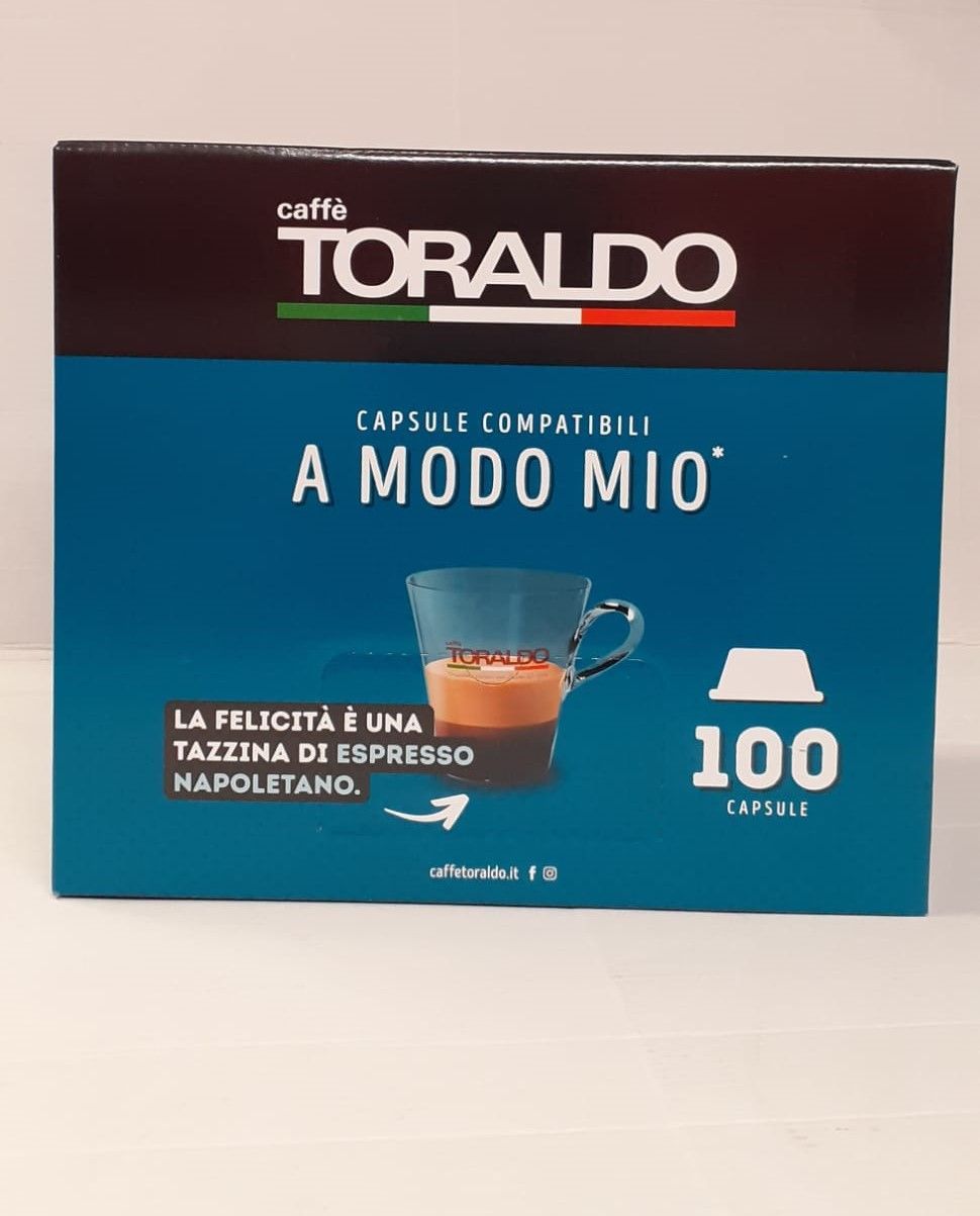 100 Capsule Toraldo miscela Cremosa Compatibili a Modo Mio