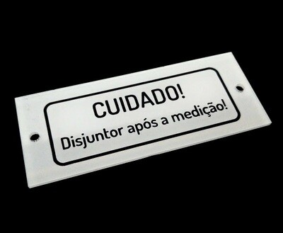 Etiqueta Acrílica Padrão Copel 40X100mm De Acordo com a NTC 901100