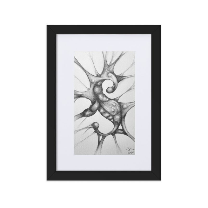 Shedding Skin-Artwork-Framed Poster With Mat(free Shipping)