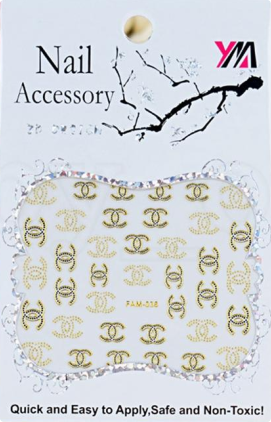 Chanel 3D Nail Decal