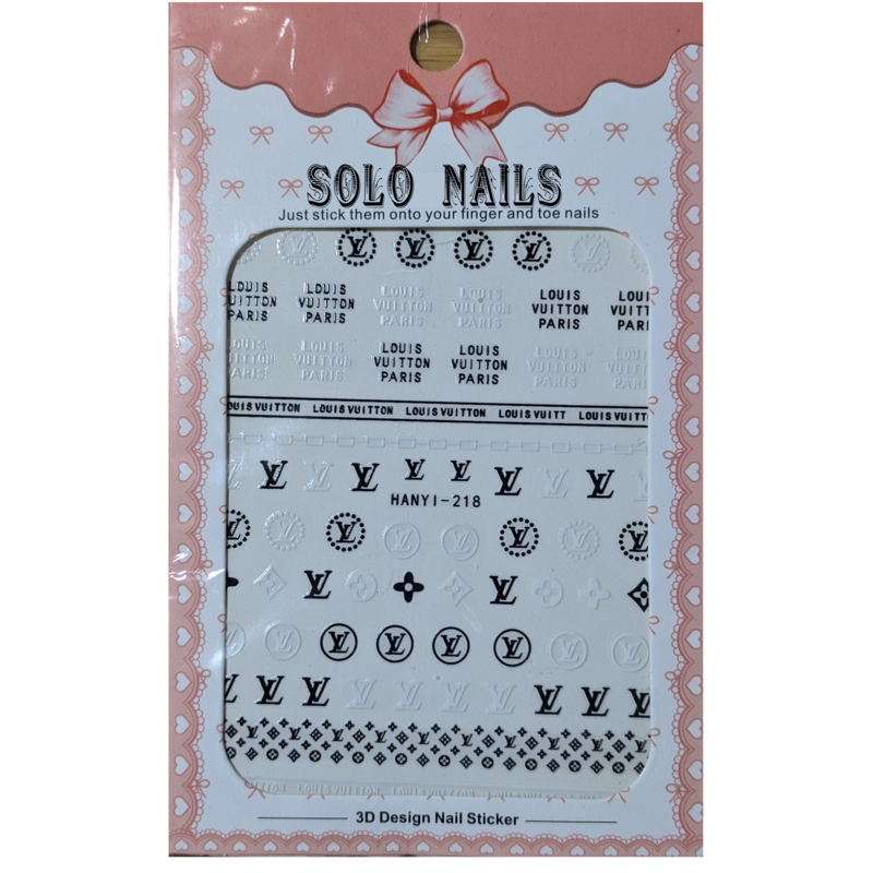 LV Nail Sticker Decals