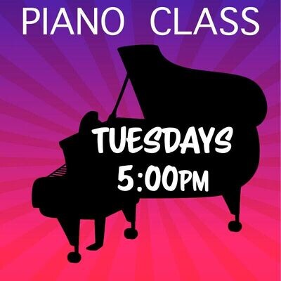 Piano - Tuesdays 5:00-5:45pm