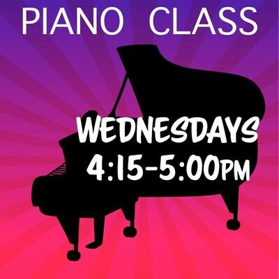 Piano - Wednesdays 4:15-5:00pm