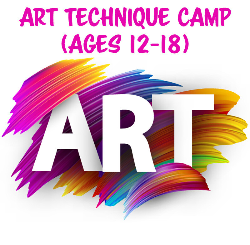 Art Technique Camp (ages 12-18), July 22-26 - M-F 1pm-4pm