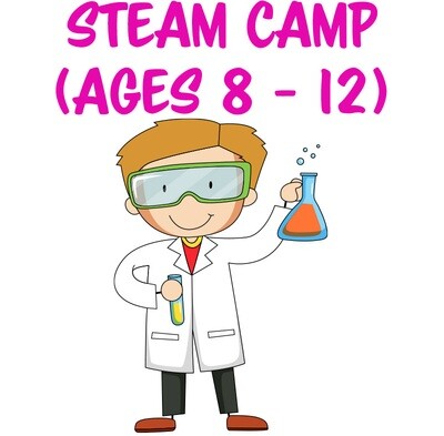 Steam Camp (ages 8-12), July 22-26 - M-F 9am-12pm