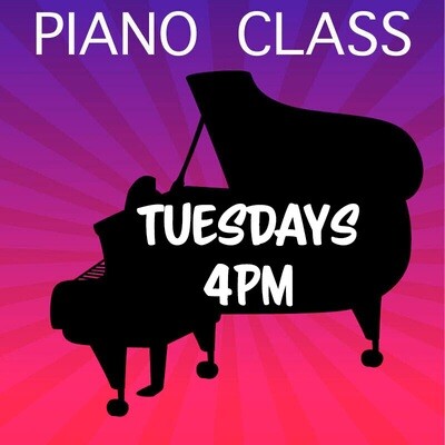 Piano - June 4-July 30, Tuesdays 4:00-4:45pm