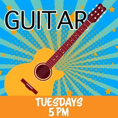 Guitar - June 4-July 30, Tuesdays 5:00-5:45pm