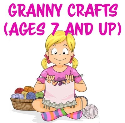 Granny Crafts Camp (ages 7 and up), July 1-3 - M-W 9am-12pm