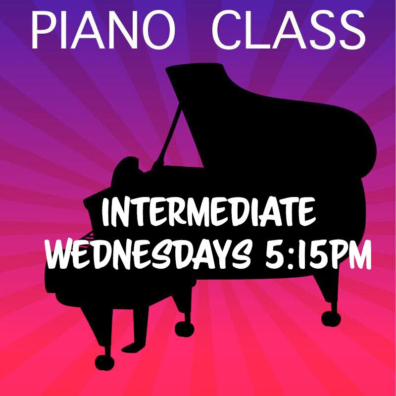 Piano INTERMEDIATE - Wednesdays 5:15-6:00pm