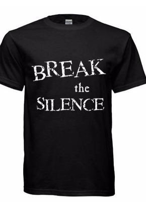 Unisex Break the Silence Black Tshirts