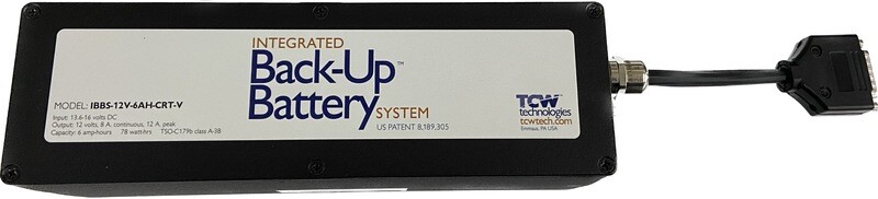 TCW 12V 6AH Back-Up Battery System