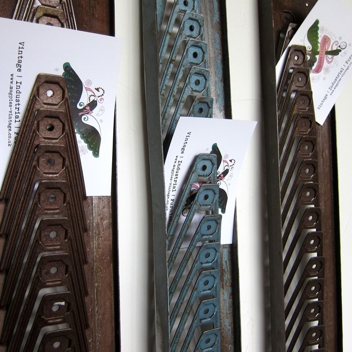 Industrial Vintage Business Card A5 Wall Rack Paper Wall Display Holder