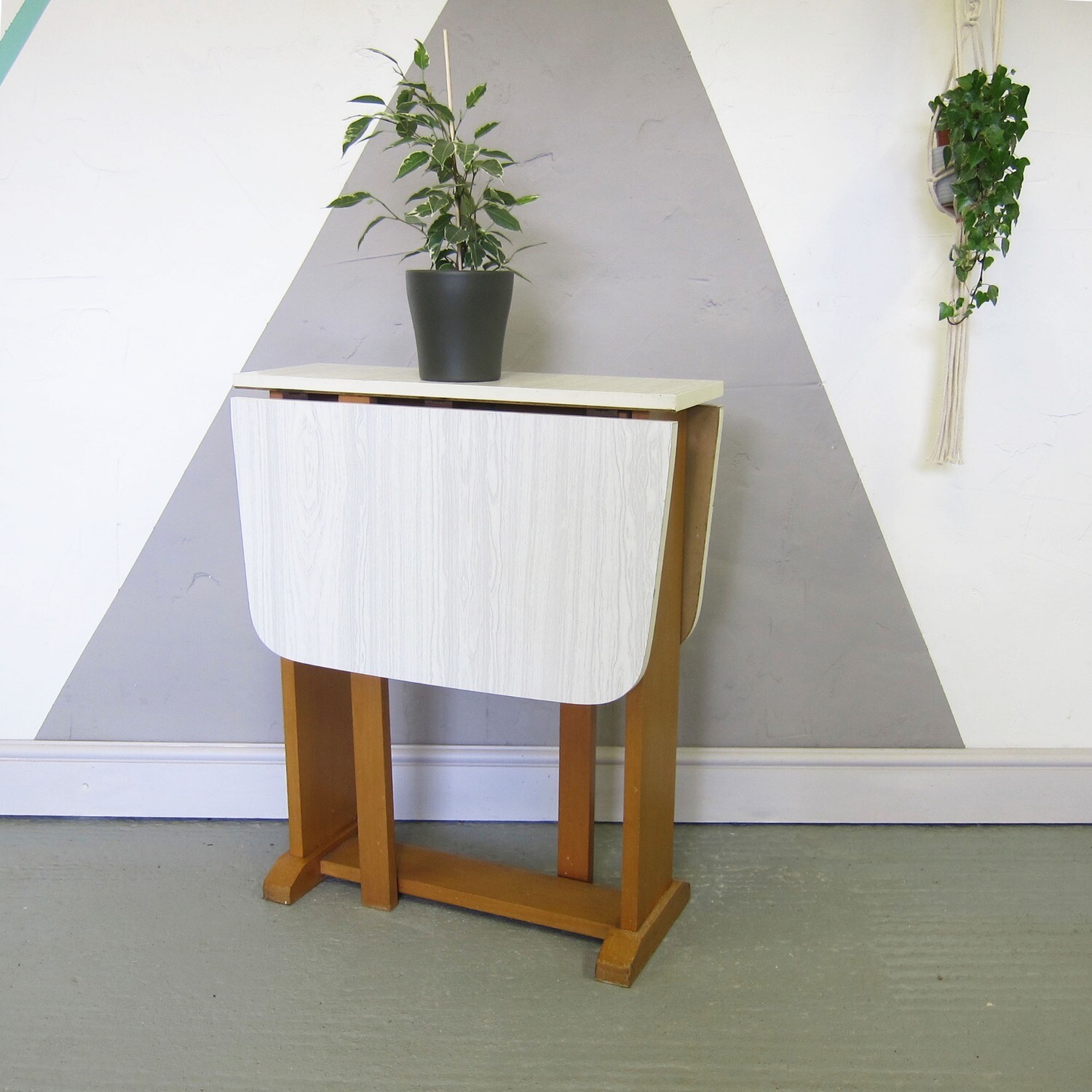 White Formica Kitchen Vintage Dining Table 1960s Vintage Kitsch Old Marble